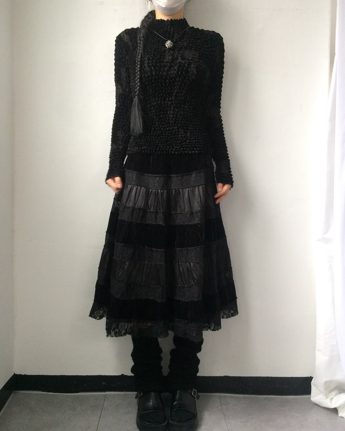 Pleats popcorn top 상품이미지6