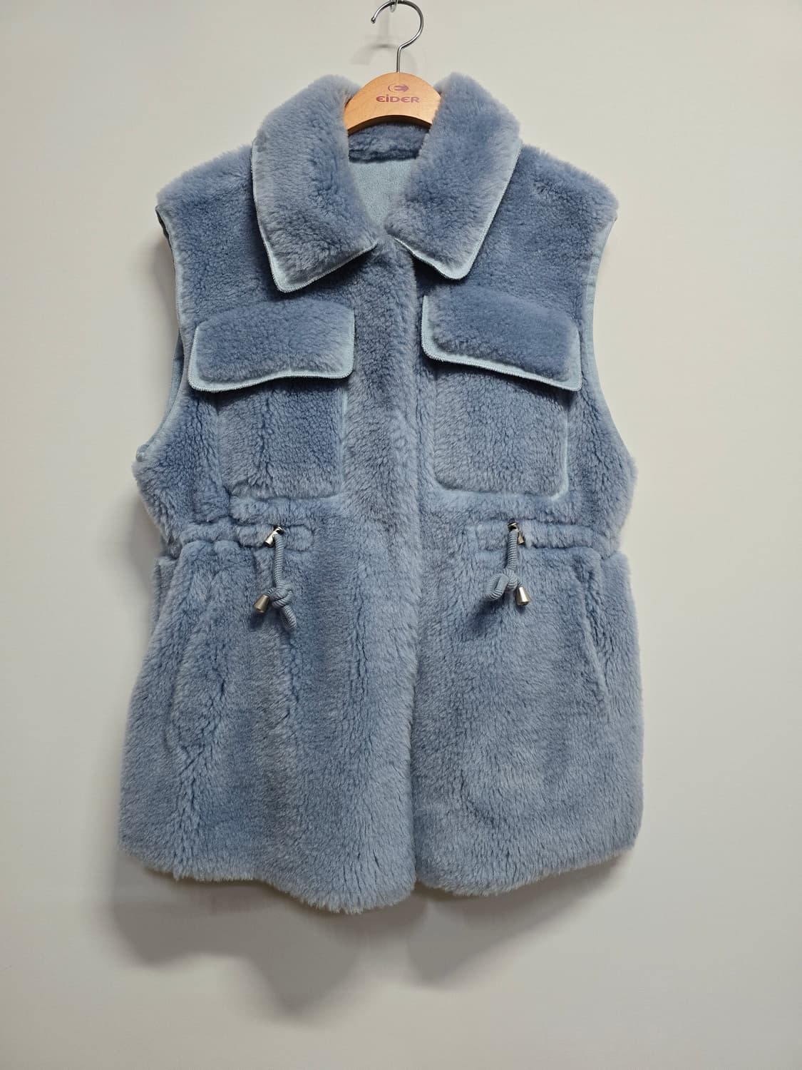 Lapiaf 여성 양털 베스트 조끼 블루 상품이미지1