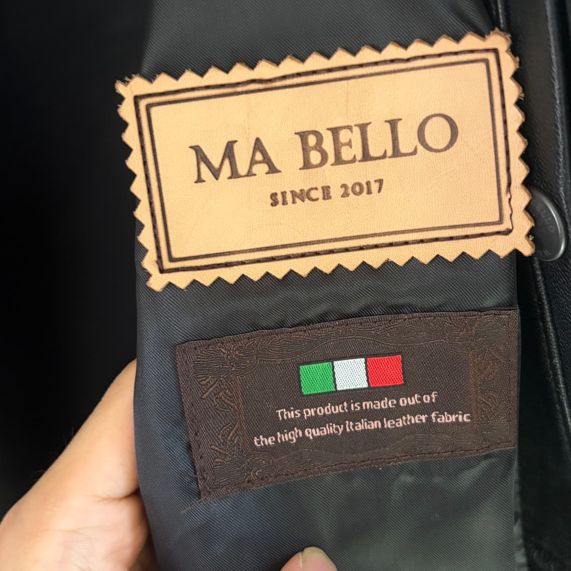 MA BELLO 가죽 자켓 XL 상품이미지2