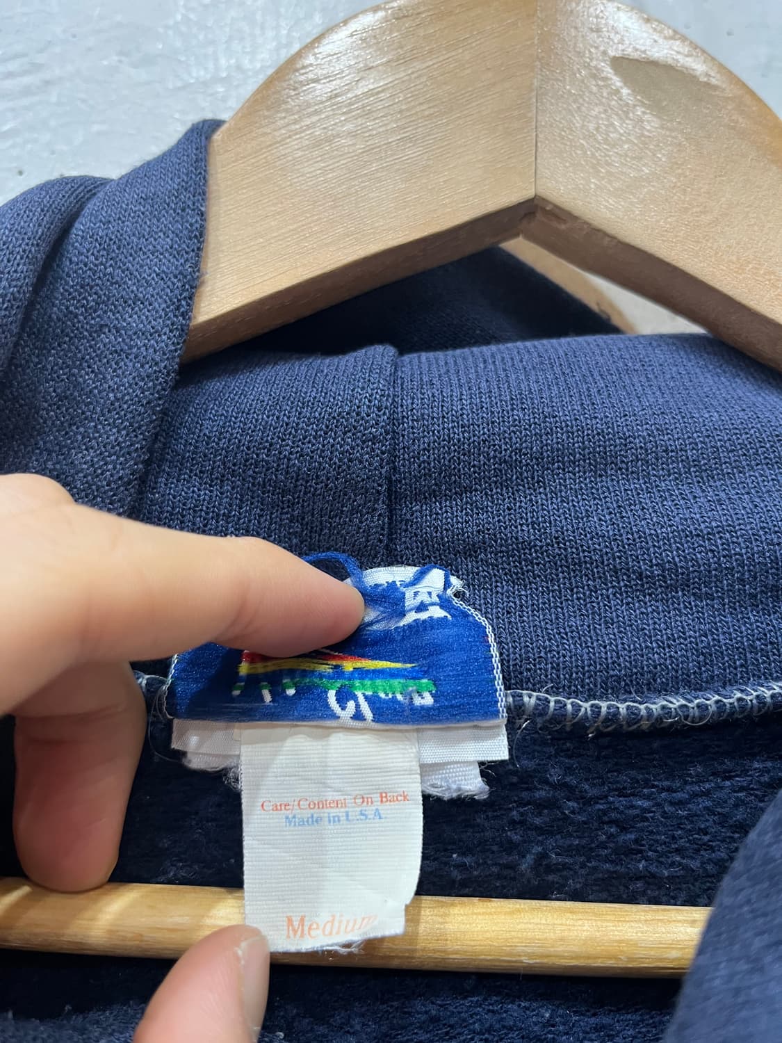 80~90s 벨바쉰 모히칸 아웃도어 스쿨 후드 Made in USA  상품이미지6