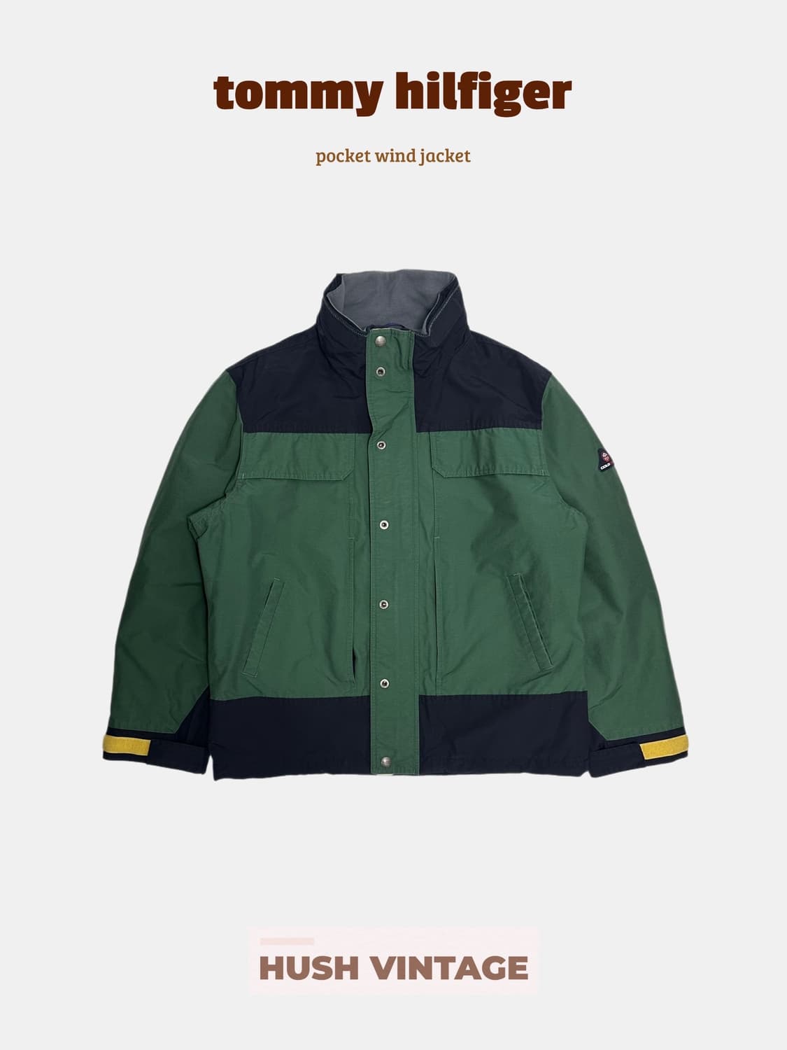 타미힐피거 올드스쿨 기모 바람막이 자켓 고프코어 아웃도어 상품이미지1