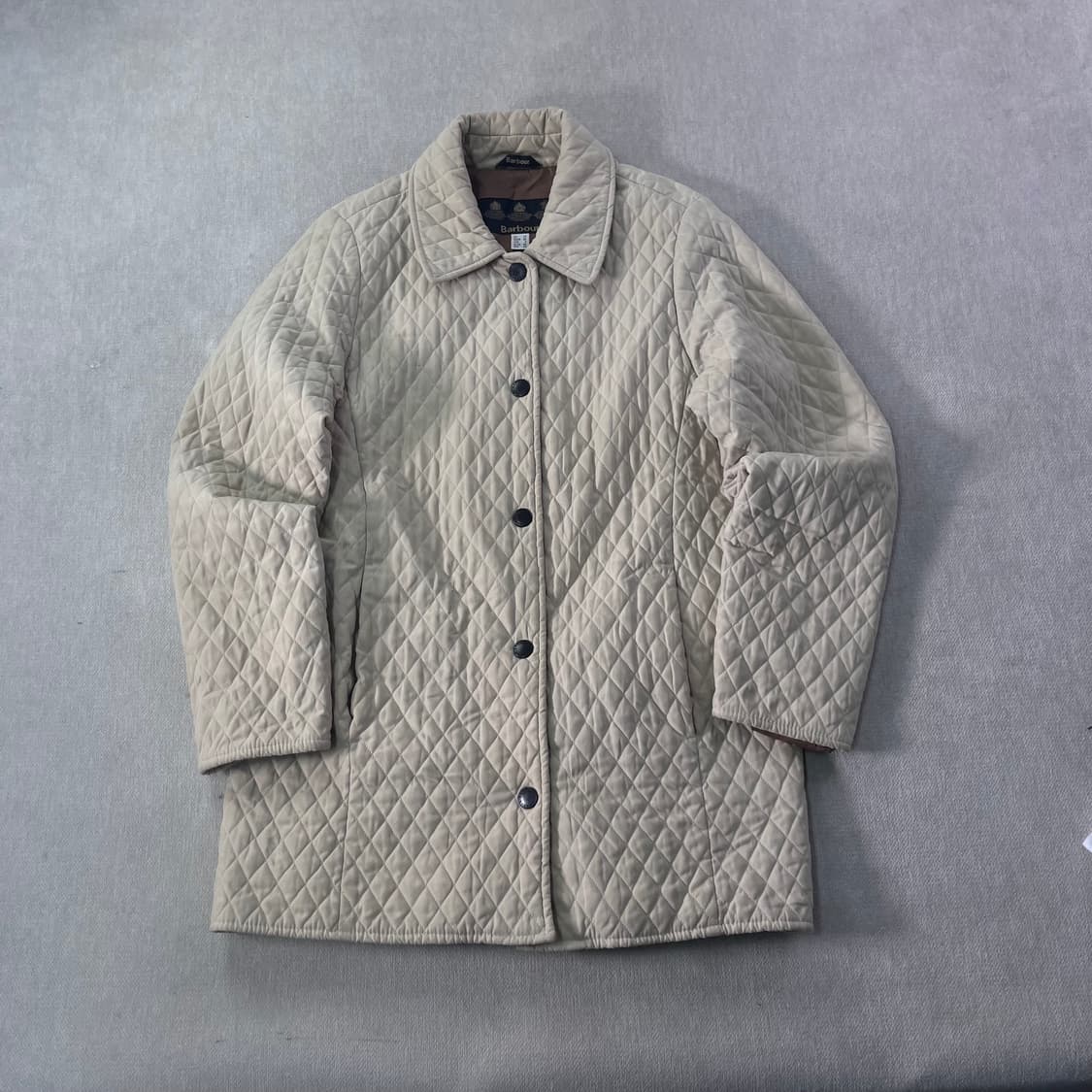 W 95 바버 퀄팅 버튼 자켓 상품이미지1