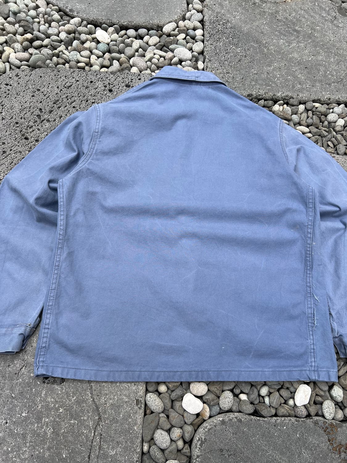 OLD WASHING BLUE VINTAGE FRENCH 프렌치워크자켓 상품이미지7