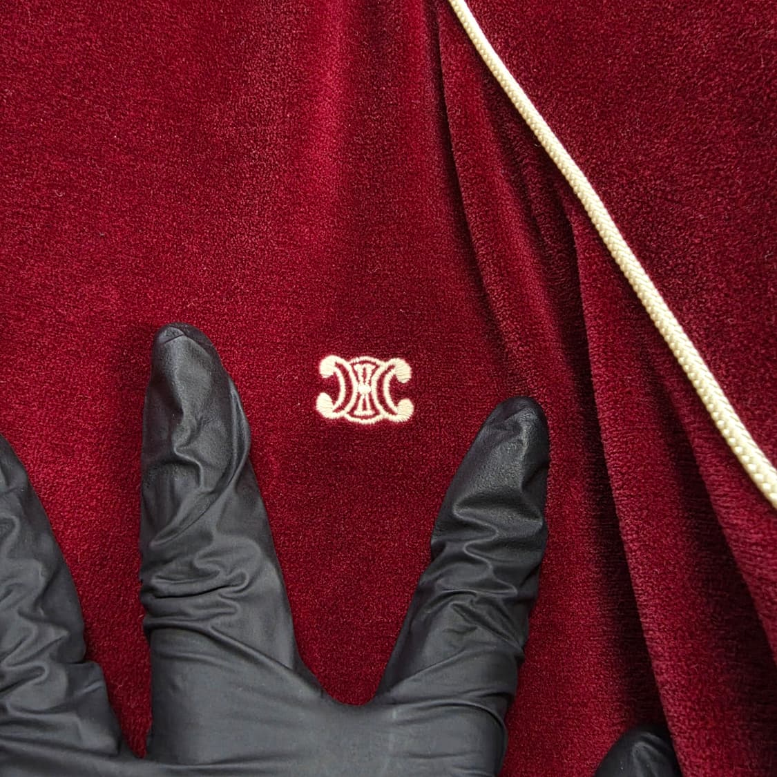 {클로젯}[L][신형]셀린느 트리옹프 벨벳 저지 트랙수트 자켓 상품이미지3