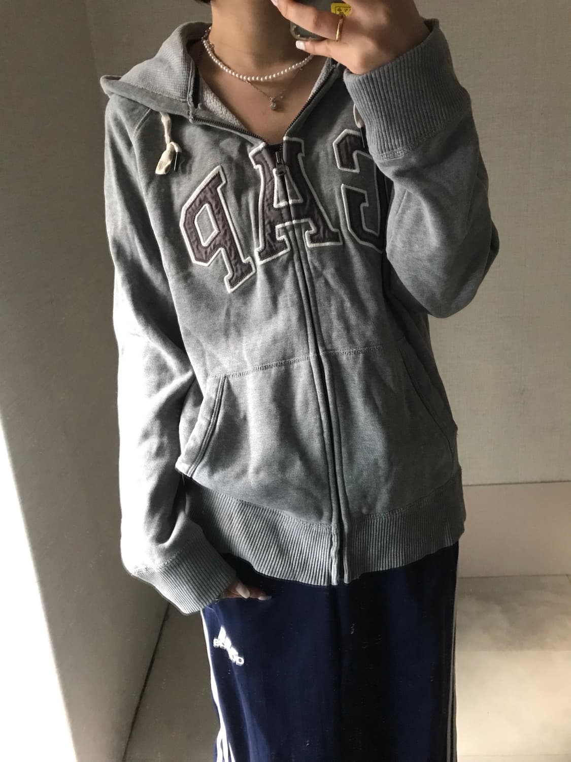 갭 그레이 후드집업 상품이미지4