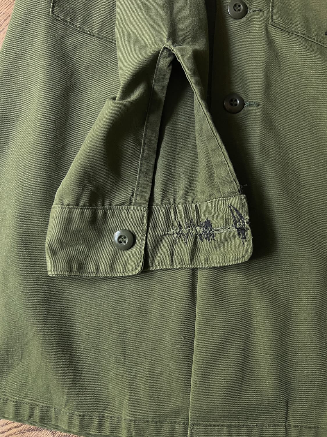 [M]70's 오리지널 U.S ARMY OG-507셔츠 상품이미지6