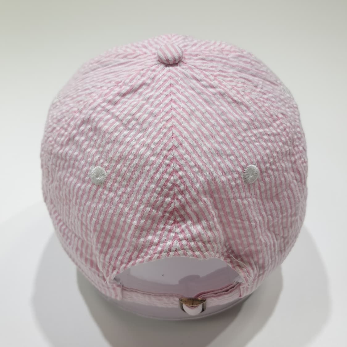 슈가벨 부츠 자수 핑크 시어서커 스트라이프 볼캡 P2066 상품이미지5