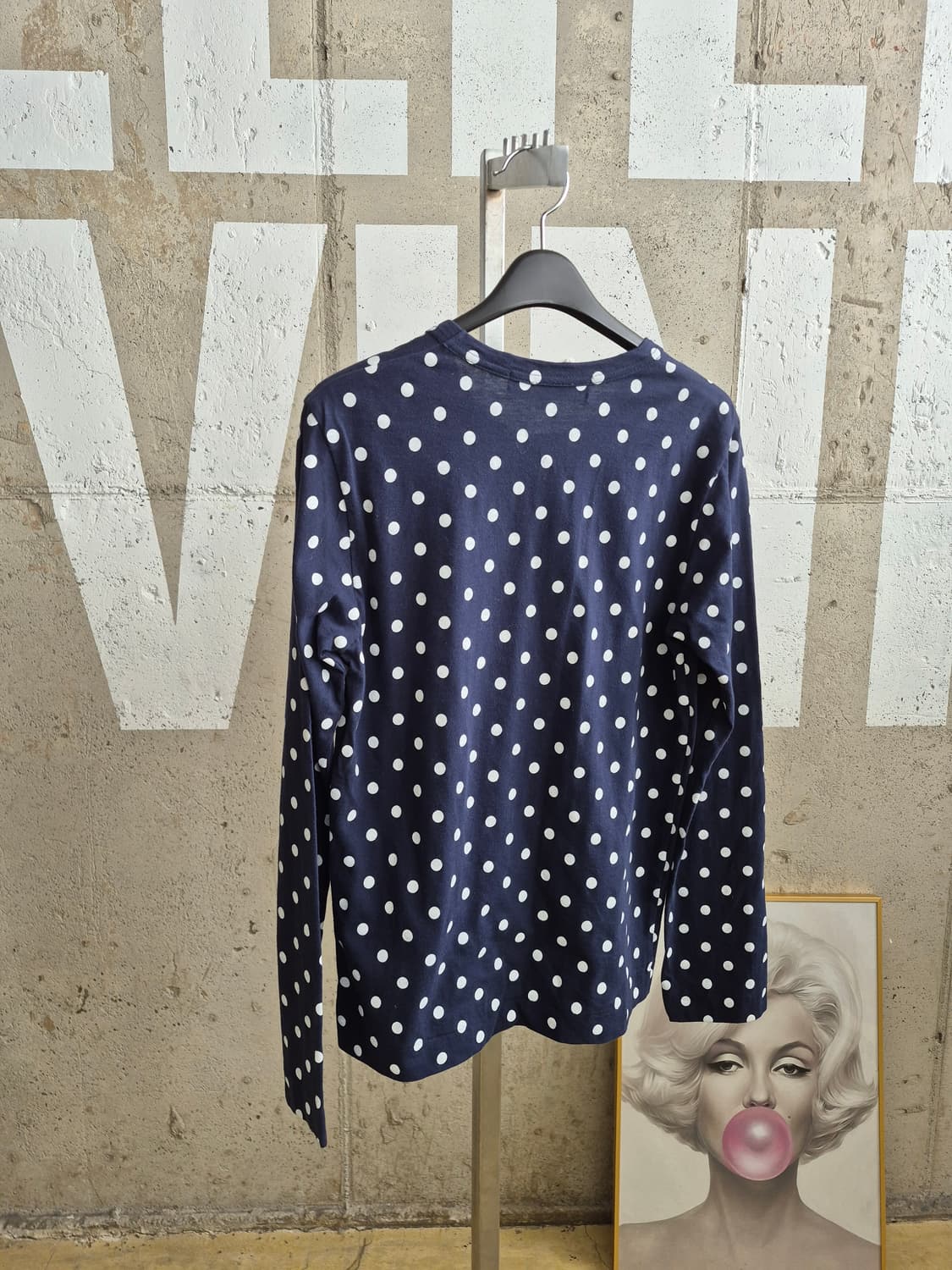 백화점판정품)꼼데가르송 도트 긴팔티셔츠 상품이미지4