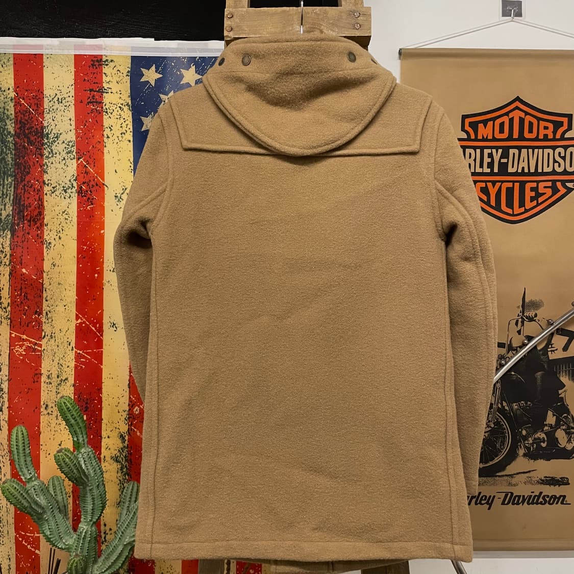 90s 글로버올 GloverAll 더플 코트 후드 떡볶이 코트 상품이미지2