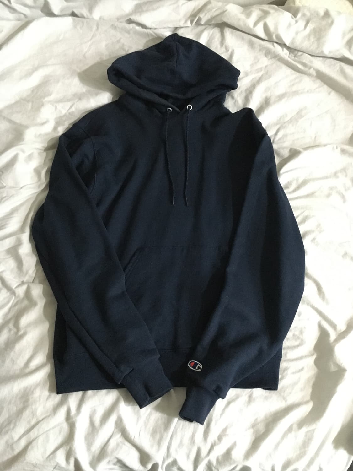 챔피온 네이비 기본 후드티 상품이미지1