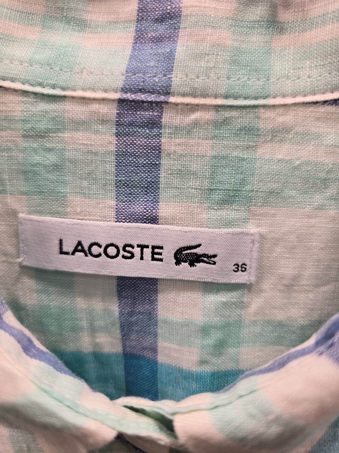 라코스테 여성 마 체크 셔츠 95(66) 상품이미지6