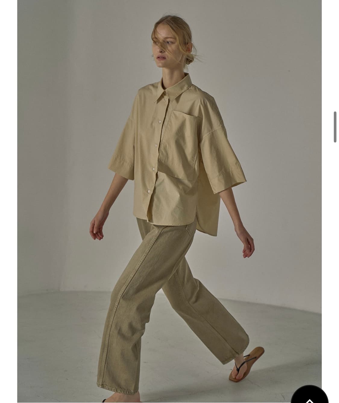 새상품 파사드패턴 클래식데님 dust khaki  상품이미지1