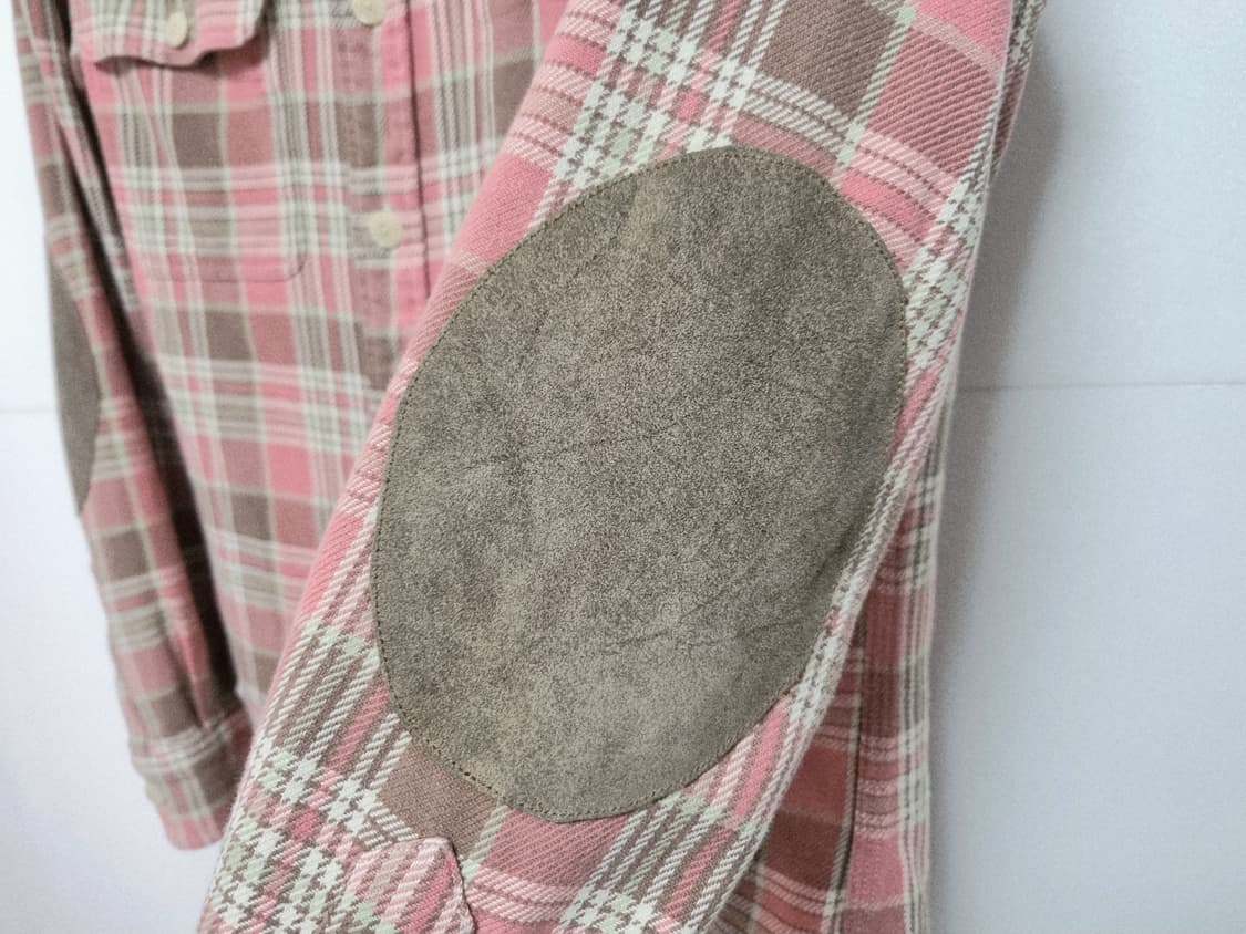 여성 레어 폴로 빈티지 두산 엘보패치 웨스턴 워크셔츠 긴팔 남방 상품이미지4