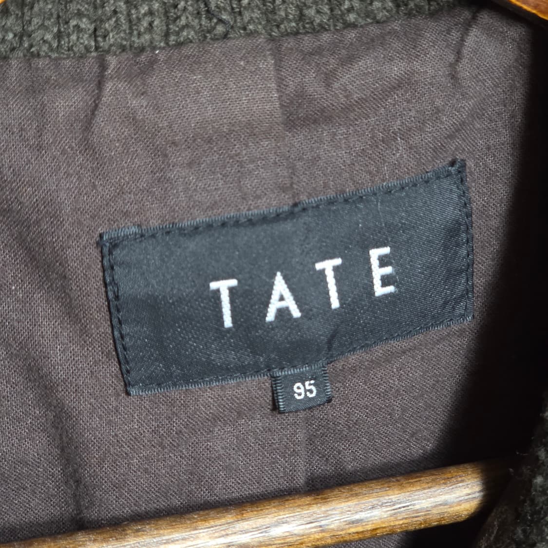 빈티지 브라운 양가죽 포켓 디테일 하이넥 자켓 상품이미지8