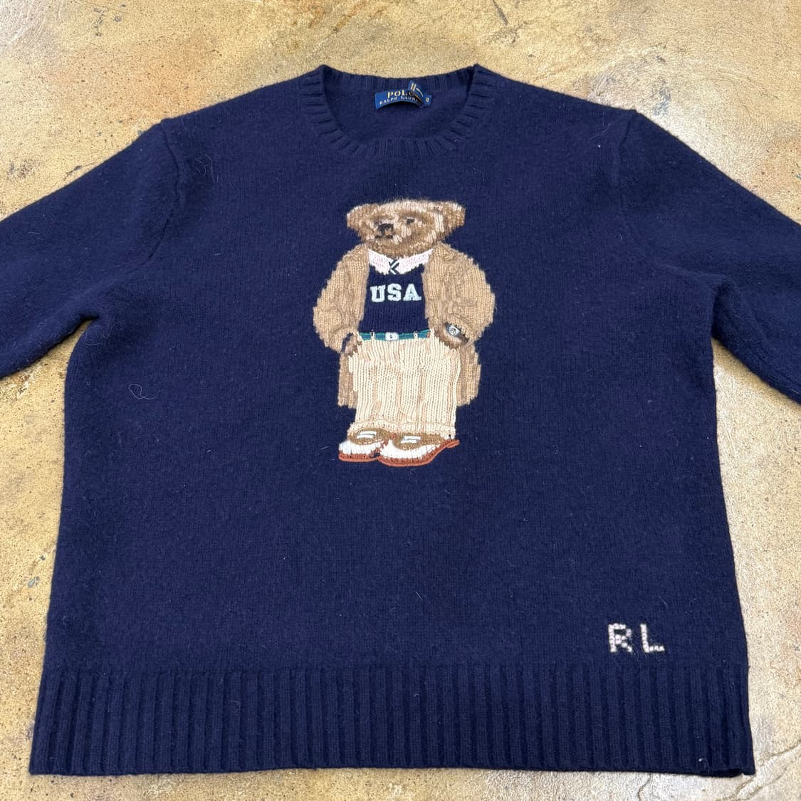 폴로 랄프로렌 테디베어 네이비 니트  상품이미지3