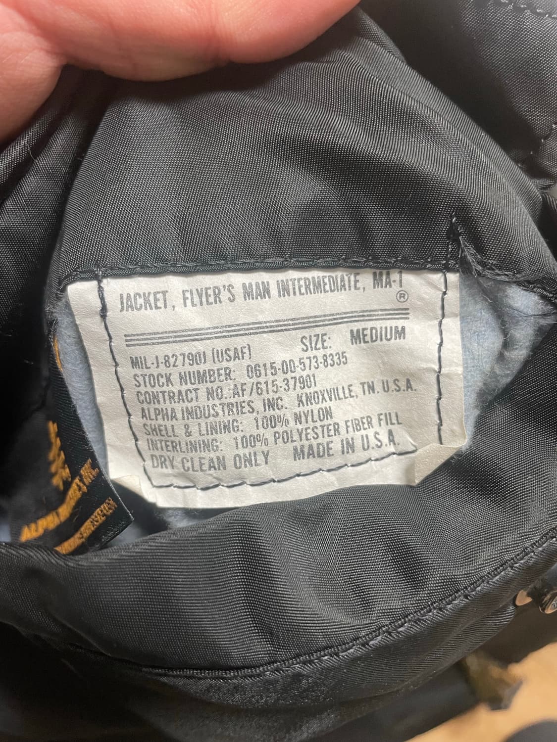 비틀즈 ma-1 알파인더스트리 상품이미지4