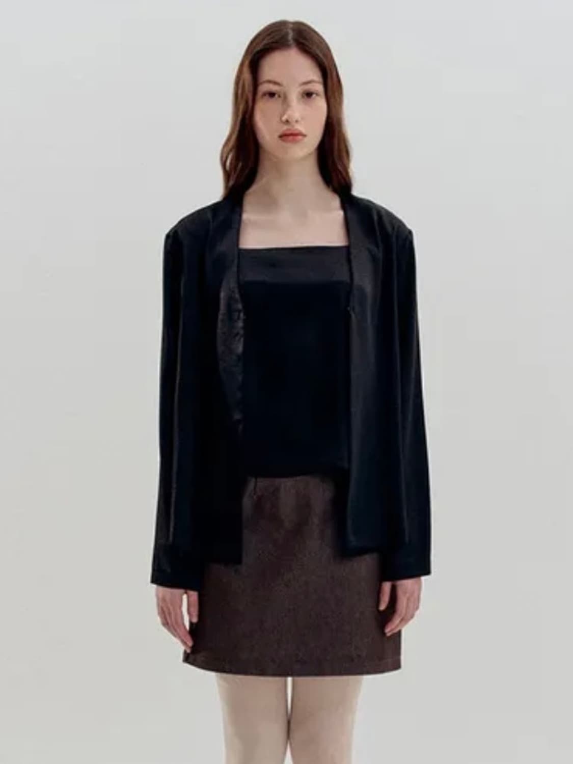 페스토 pesto 데님 스커트 소일 soil brown 상품이미지1