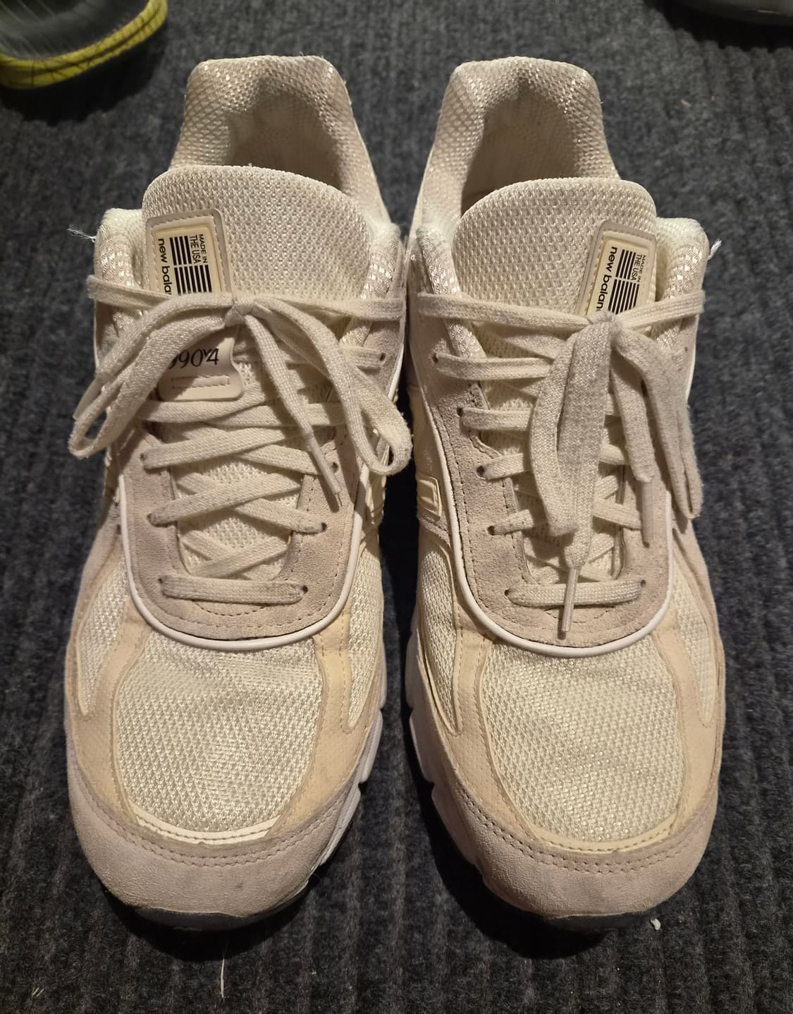 뉴발란스 x 스투시 990v4 메이드 인 USA 크림 상품이미지4