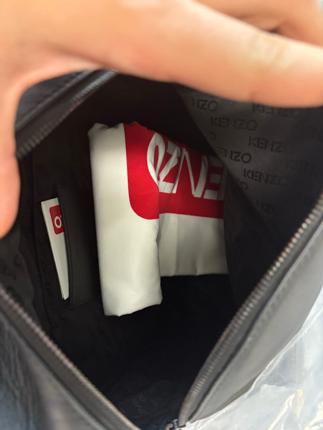 겐조 파리 레더 블랙 백팩 상품이미지3