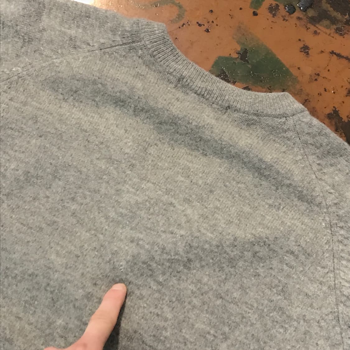 폴로랄프로렌 그레이 브이넥 울 니트 남성 105 110 상품이미지4