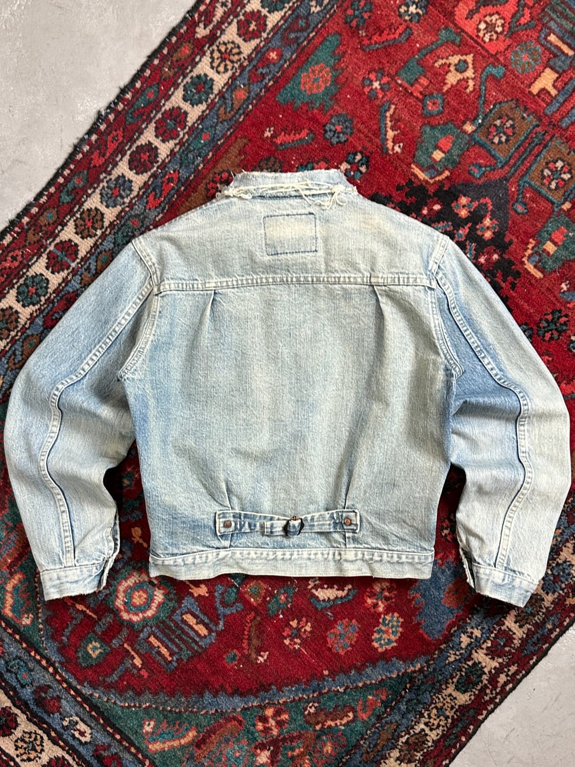 90's JAPAN Made 빈티지 리바이스 타입1 트러커 청자켓 LVC 상품이미지4