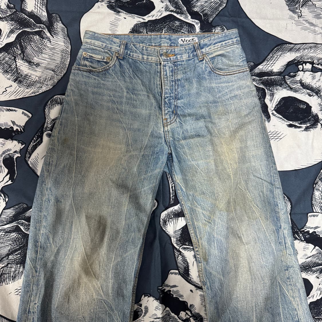모드나인 와이드핏 데님팬츠 M사이즈 상품이미지5
