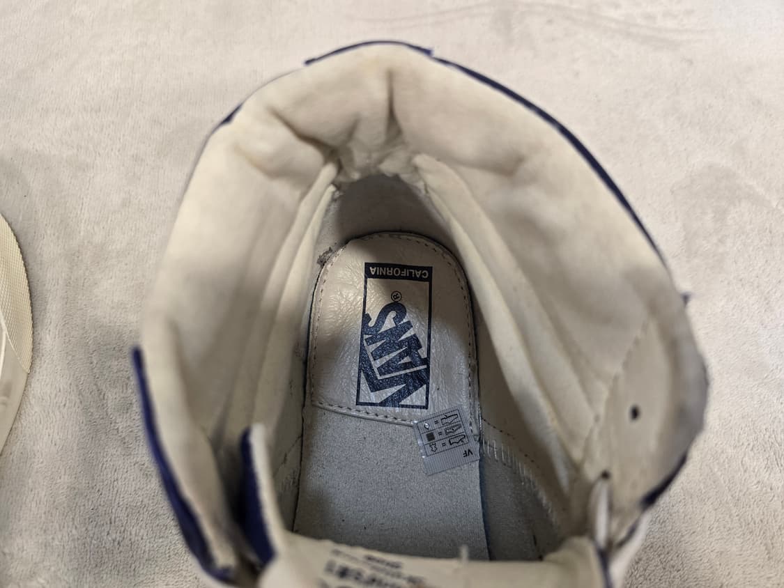 반스 네이비 가죽 하이탑 스니커즈 245~250 상품이미지6