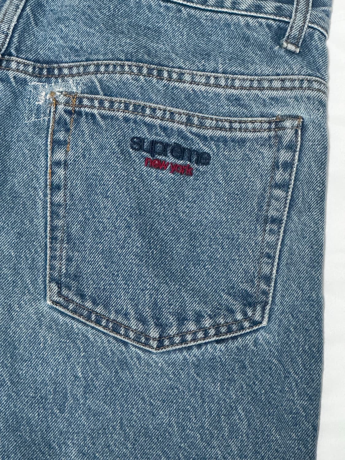 슈프림 배기진 워시드 인디고 -23fw 상품이미지1