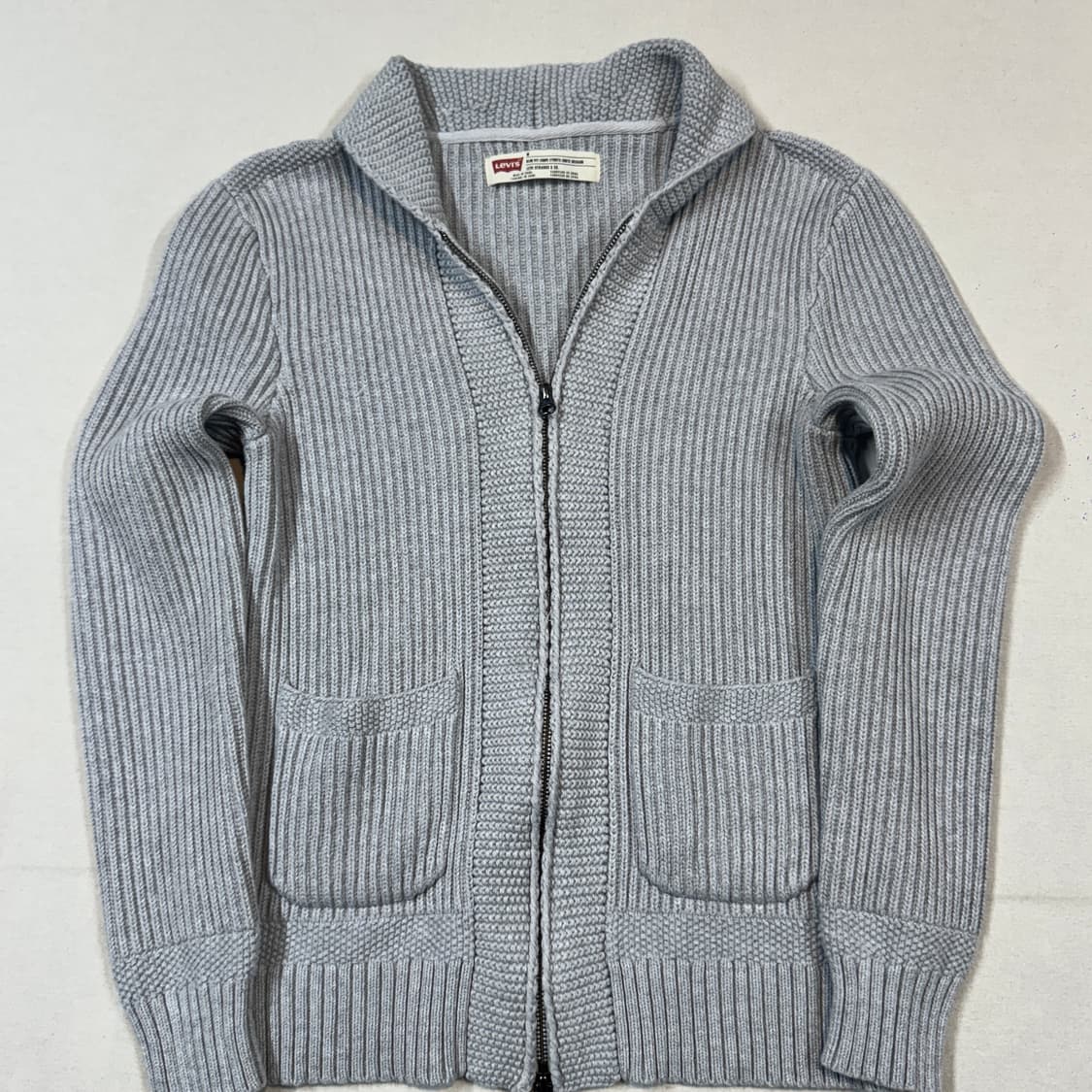 M) 리바이스 코튼 니트 집업 가디건 상품이미지2