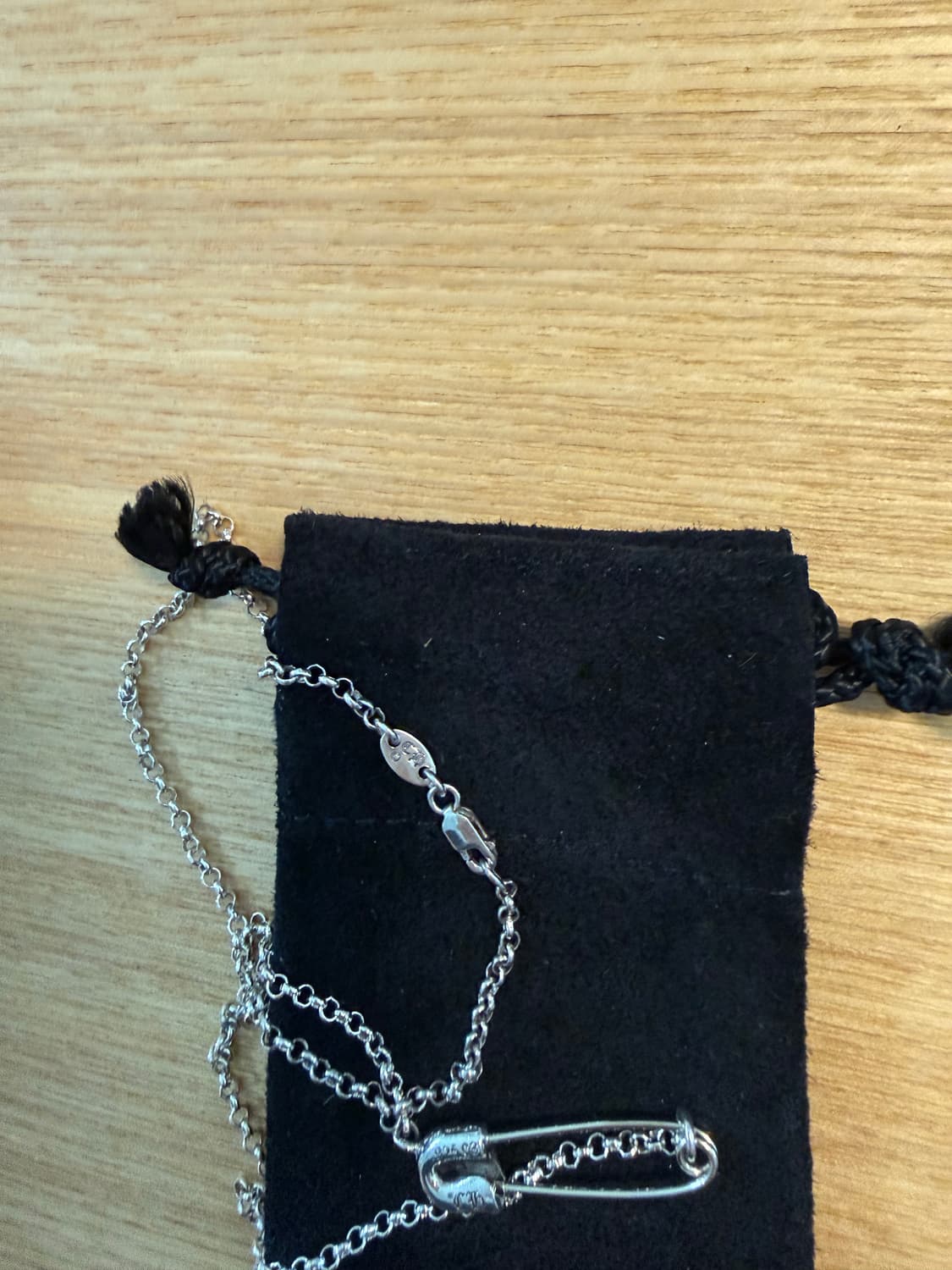 새상품 Chromehearts 크롬하츠 세이프티핀 목걸이 다이아 상품이미지4
