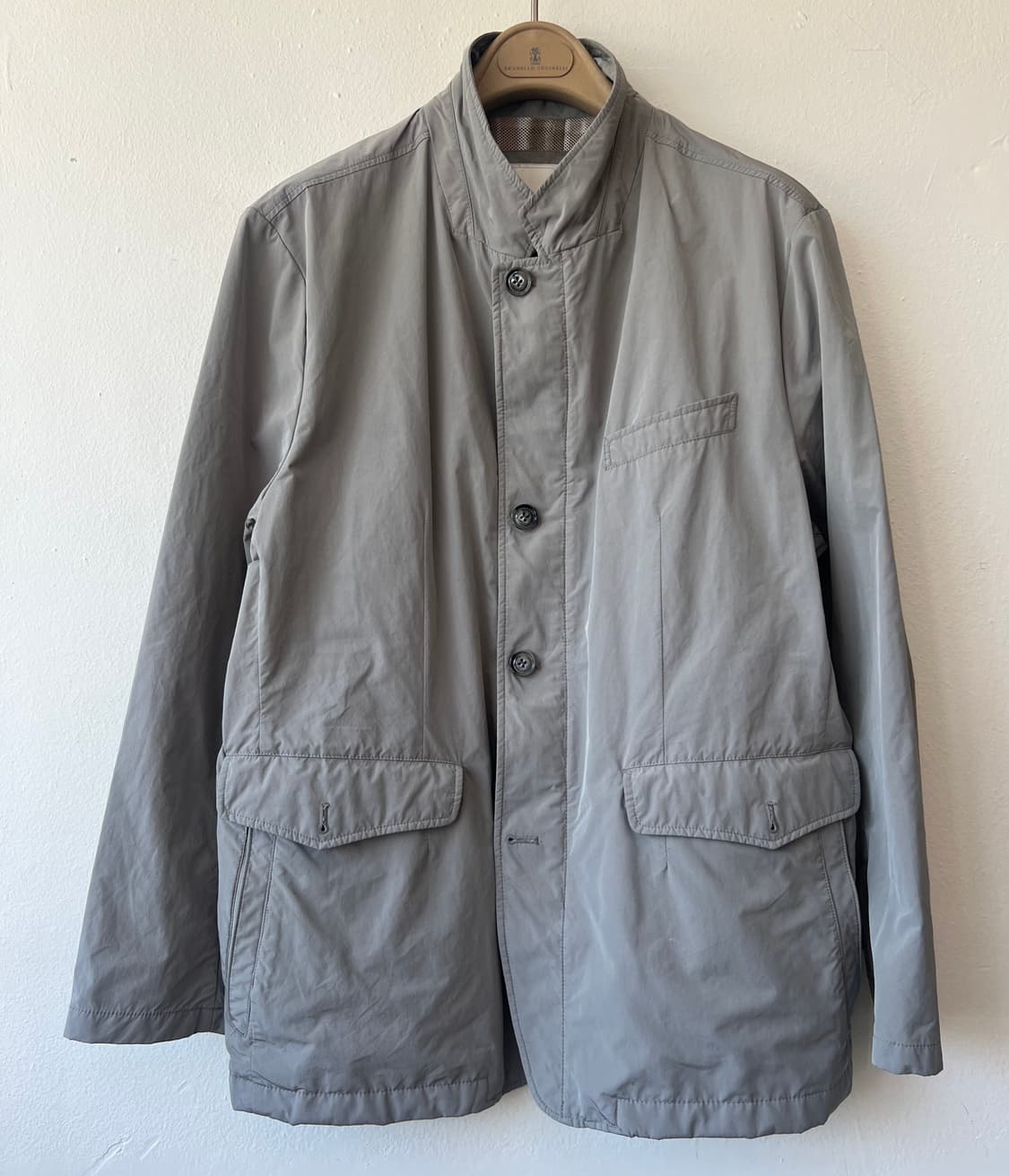 올젠 남성 그레이  간절기자켓 상품이미지1