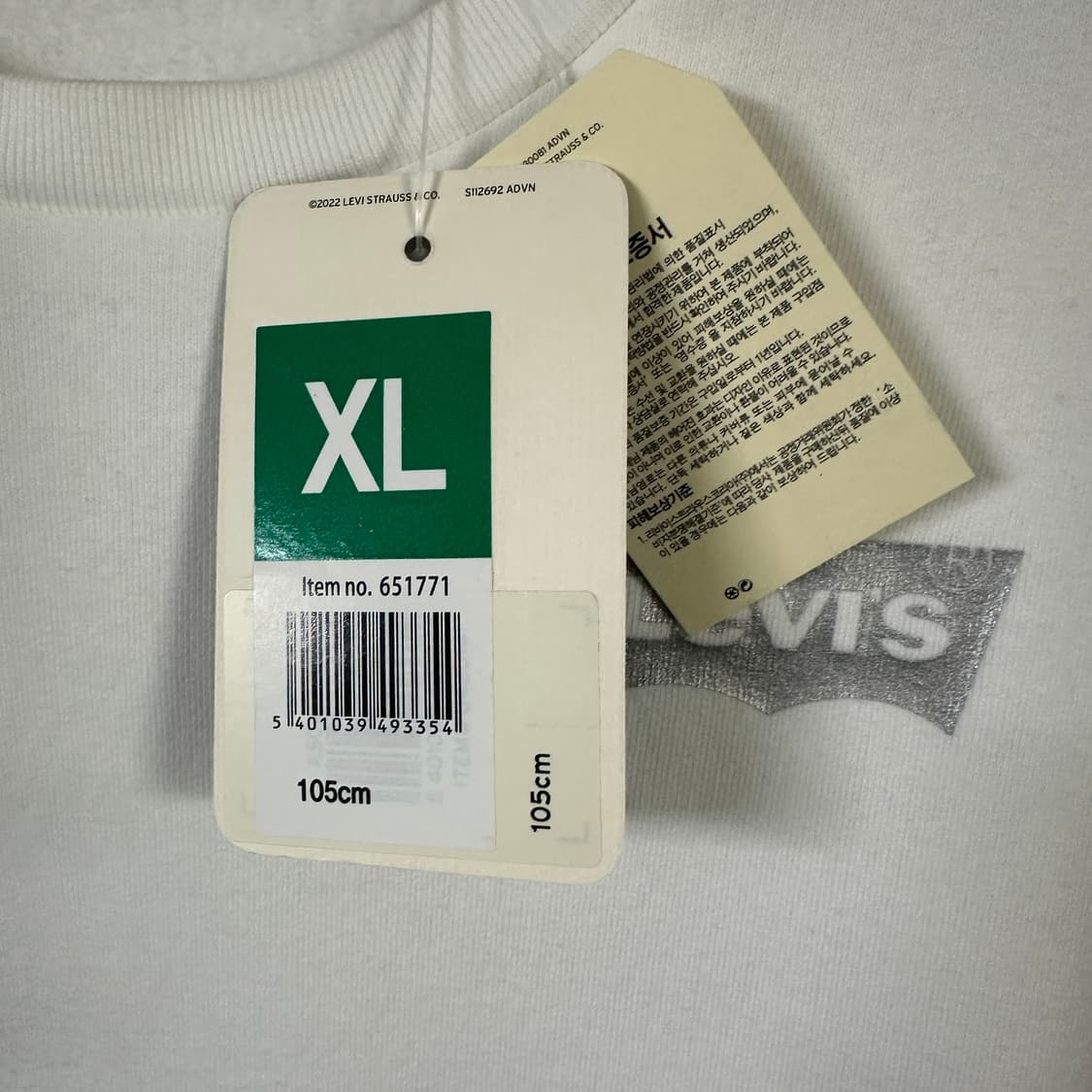 리바이스 기모 맨투맨 상품이미지3