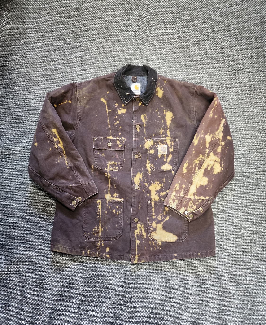 칼하트 코듀로이 넥 초어  자켓 브라운 XL 상품이미지1