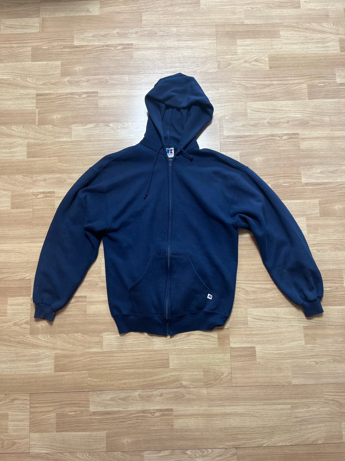 빈티지 USA 러셀 후드집업 M 네이비 상품이미지1