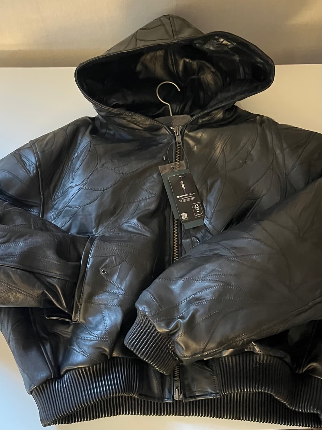 언더마이카 레더 봄버 자켓 상품이미지3