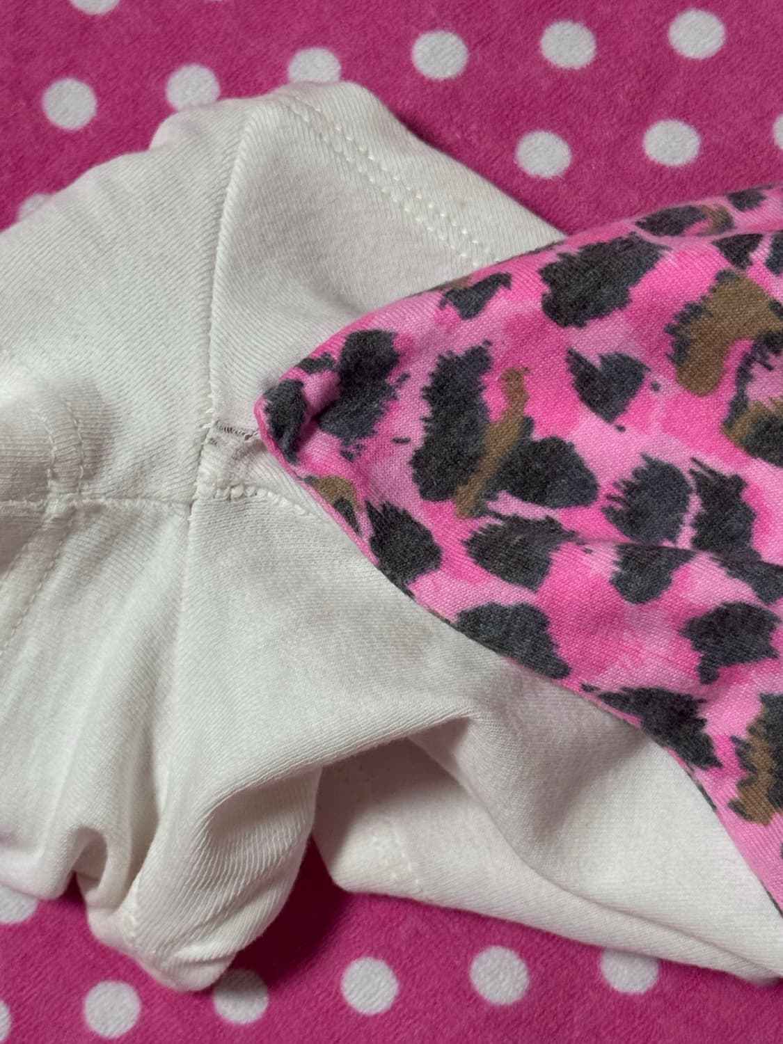 베이비메탈클럽 베메클 핑키 레오파드 리본 화이트 셋업 상품이미지4