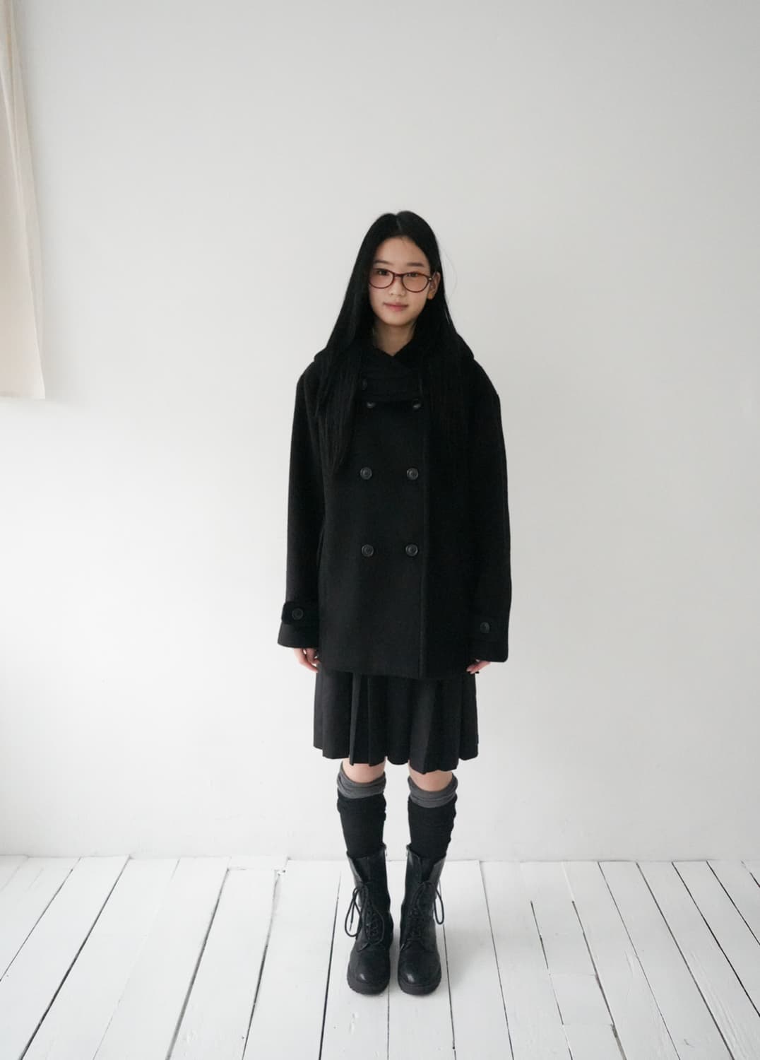 인앤양 미야 코트 리뉴얼 전 인앤양인하모니 Miya coat Black 상품이미지1