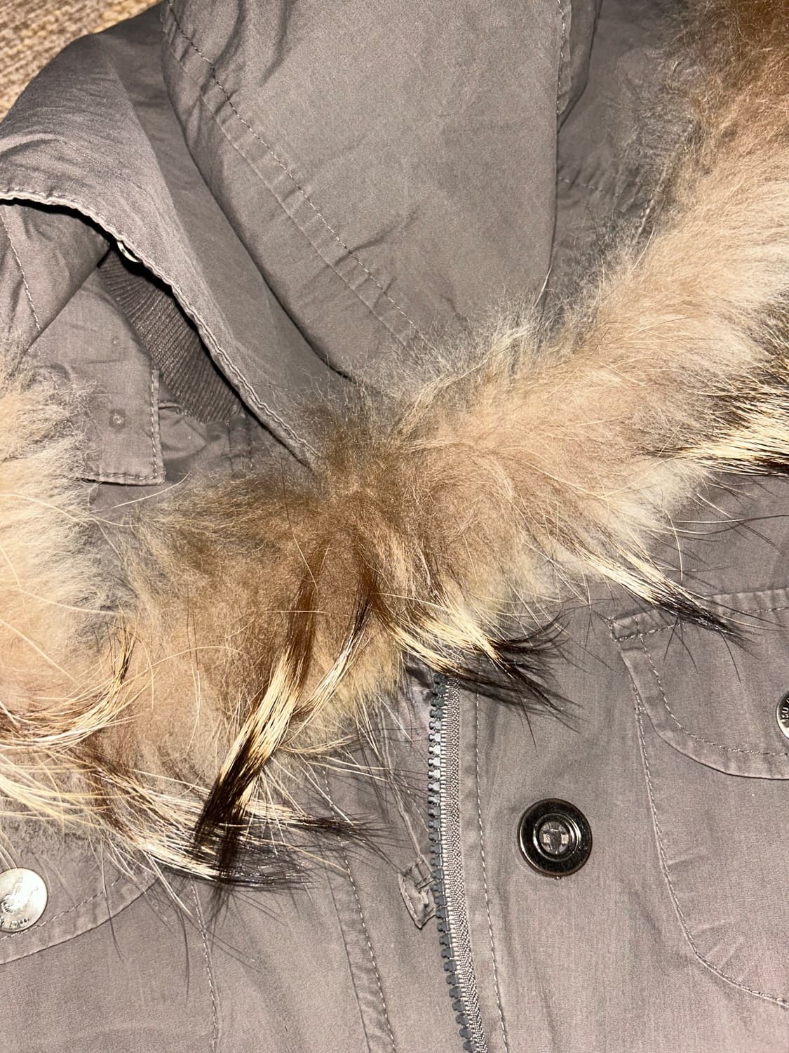 핀터레스트 무드 브라운 퍼 점퍼 상품이미지2