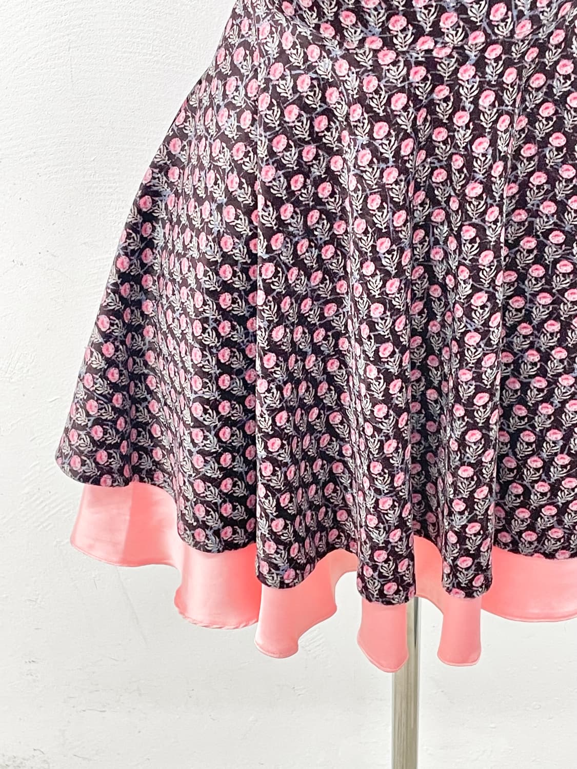 벨벳 플로럴 원피스 상품이미지3