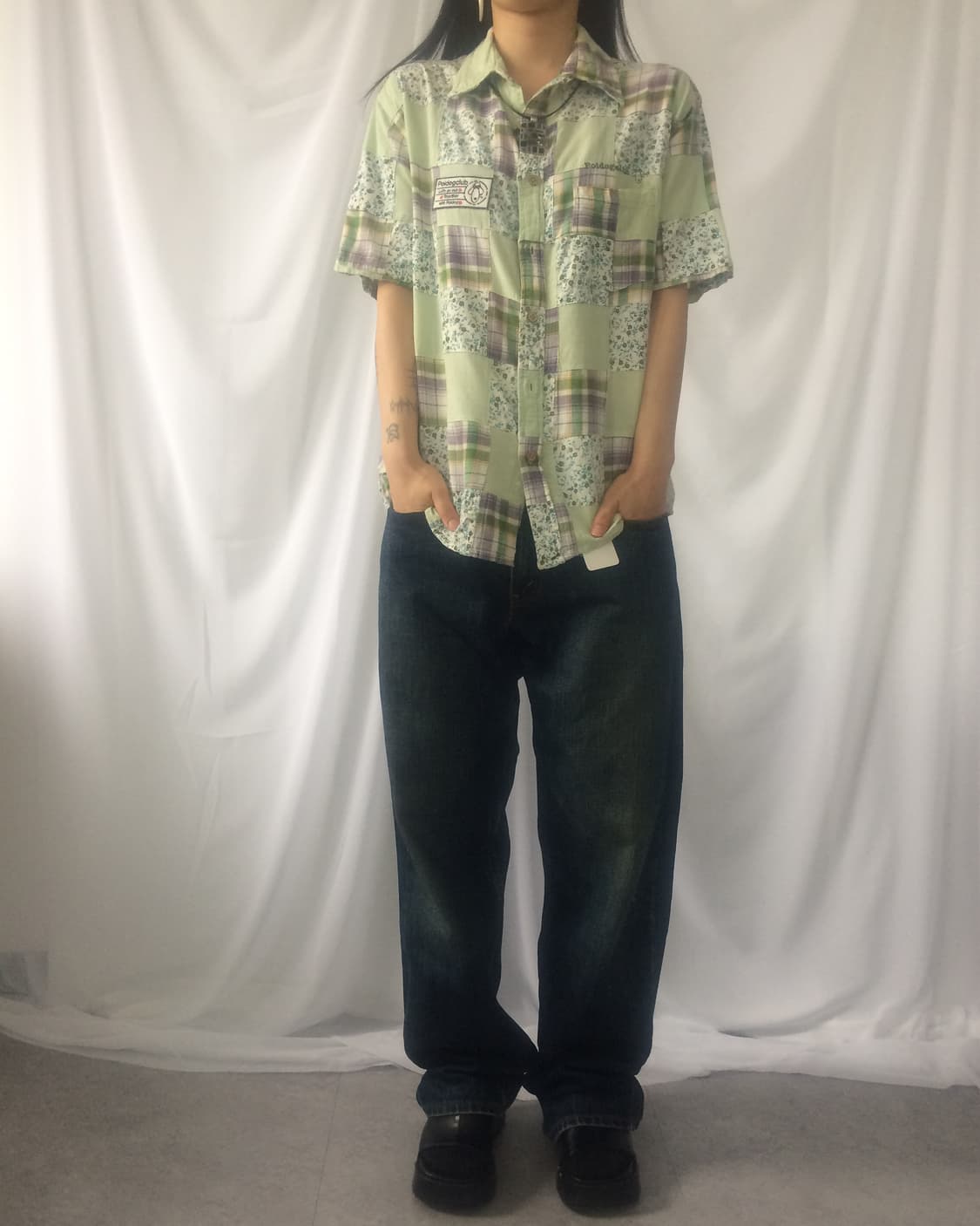 Patch work shirt 상품이미지7