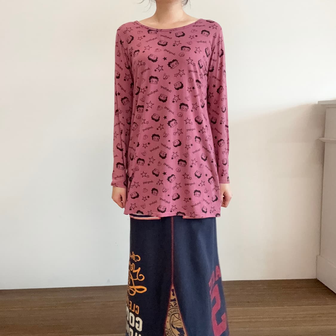 Betty Boop Pink Long-Sleeve 상품이미지1