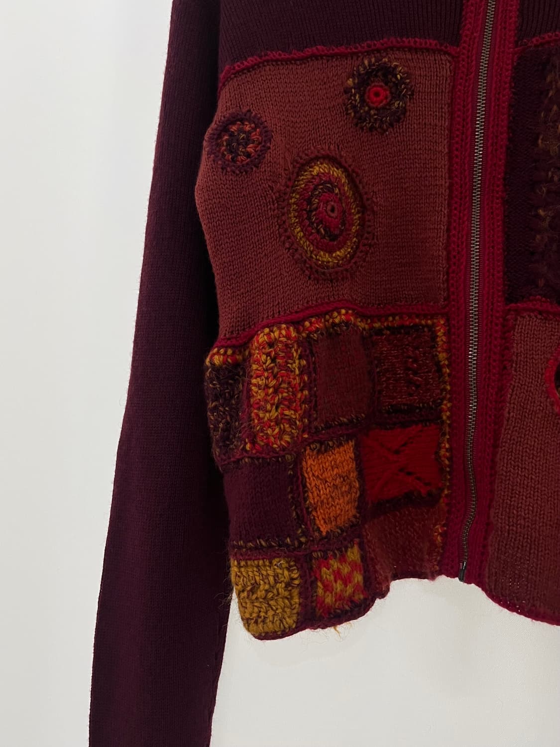 vintage knit zip up  상품이미지3