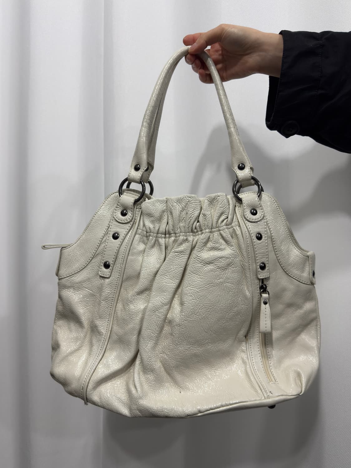 white leather shoulderbag 상품이미지4