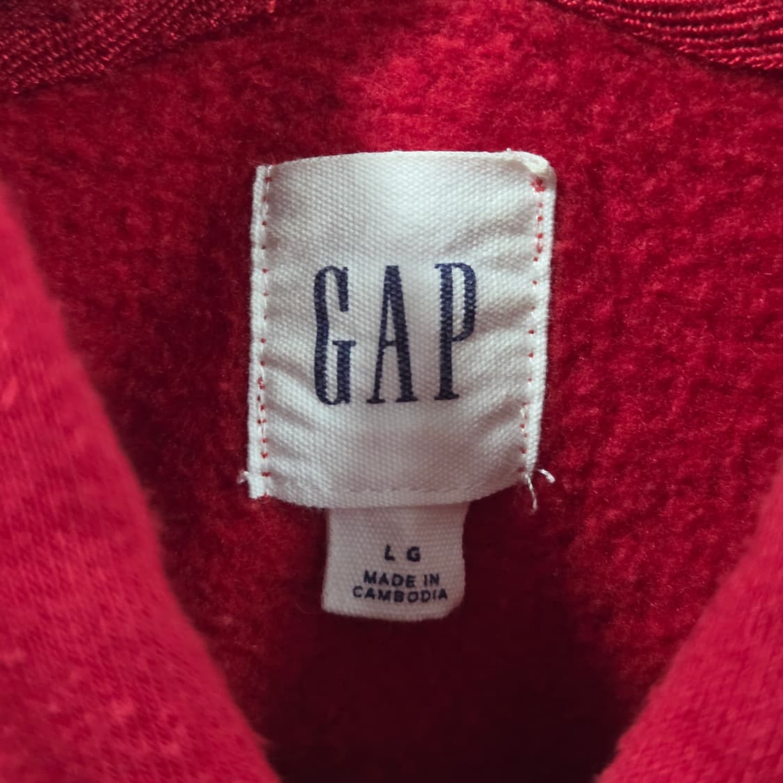 갭 스펠로고 기모 후드티 L 상품이미지3
