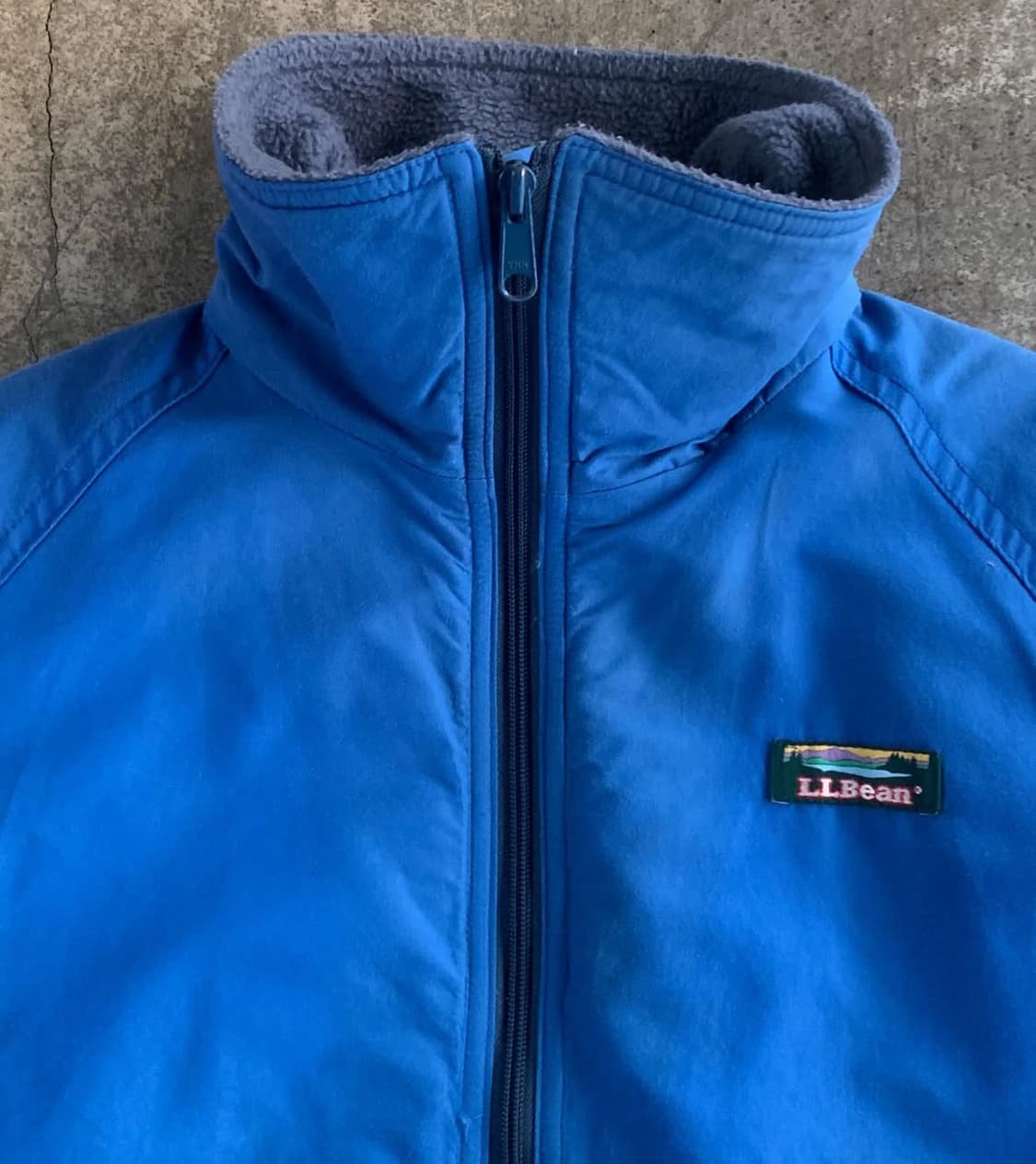 80s L.L.Bean 웜업 자켓 L 파란색 상품이미지2