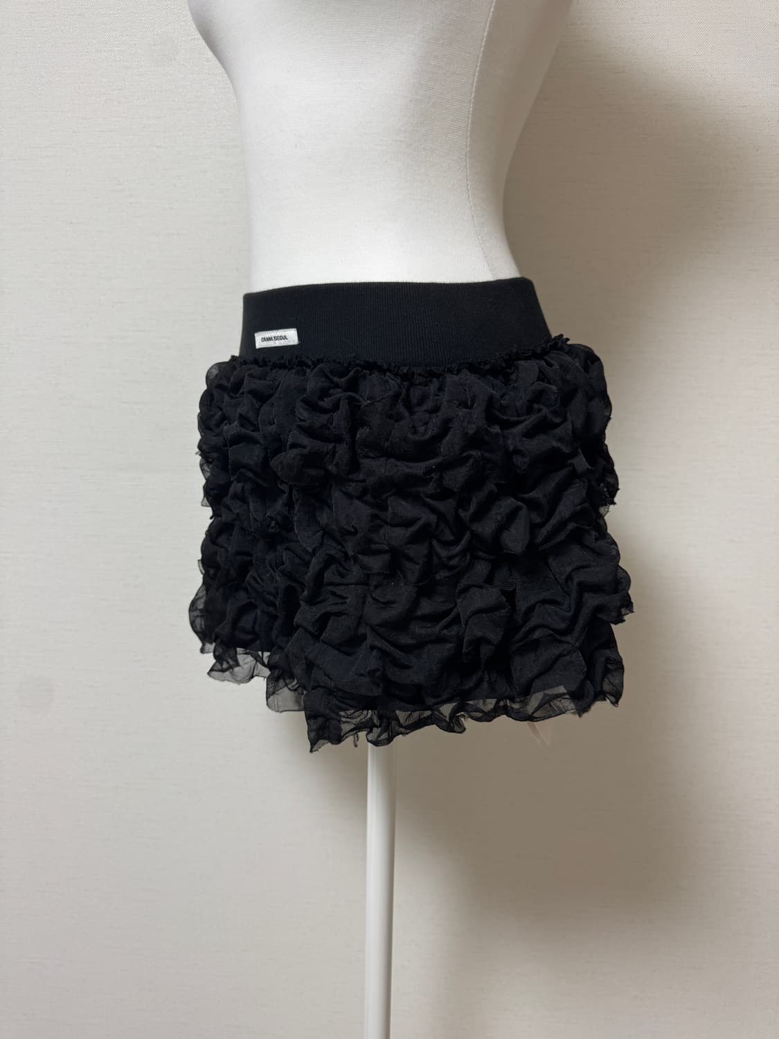 크랭크) 프릴 셔링 미니 스커트  상품이미지4