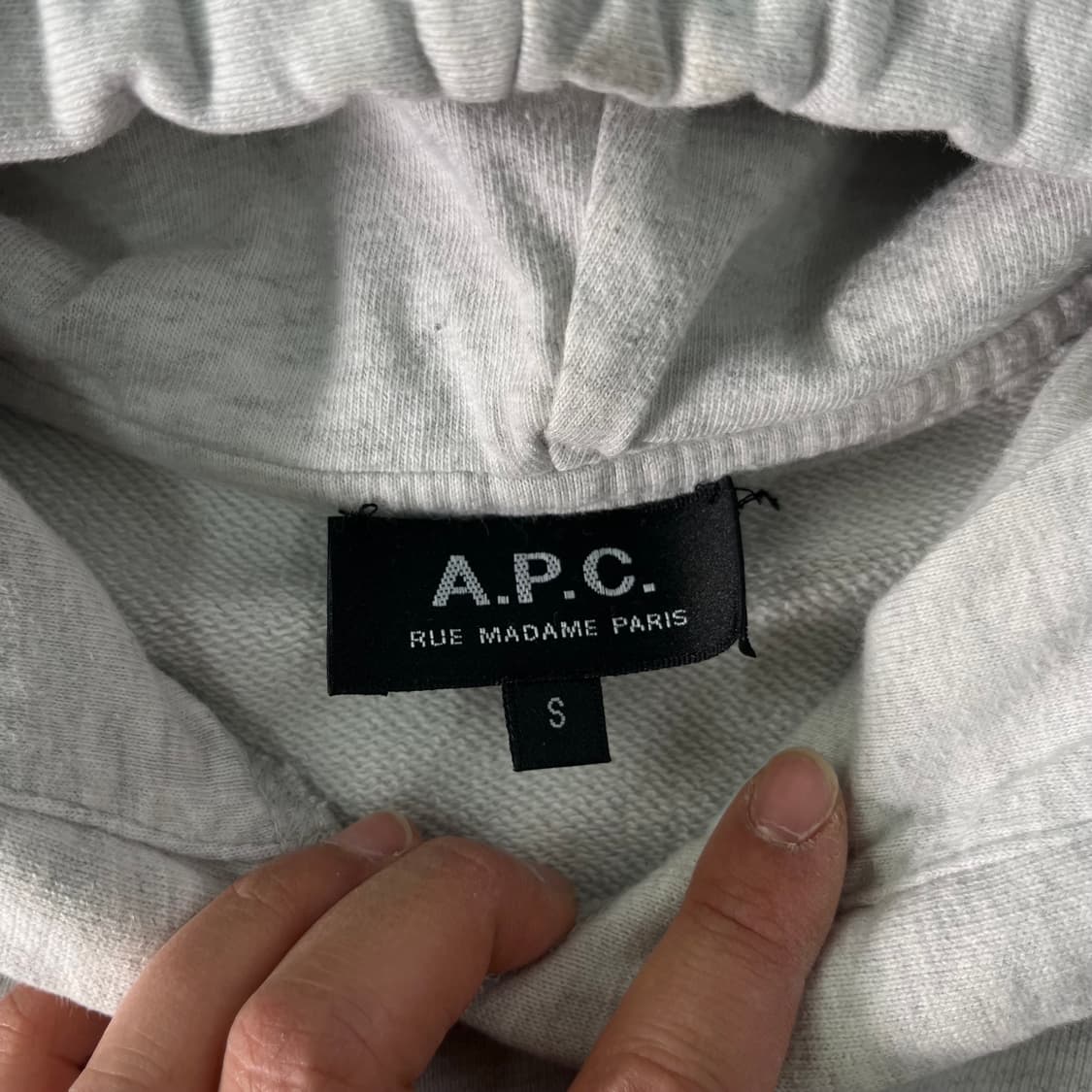 W 95 APC 아페쎄 스몰로고 후드티 상품이미지3