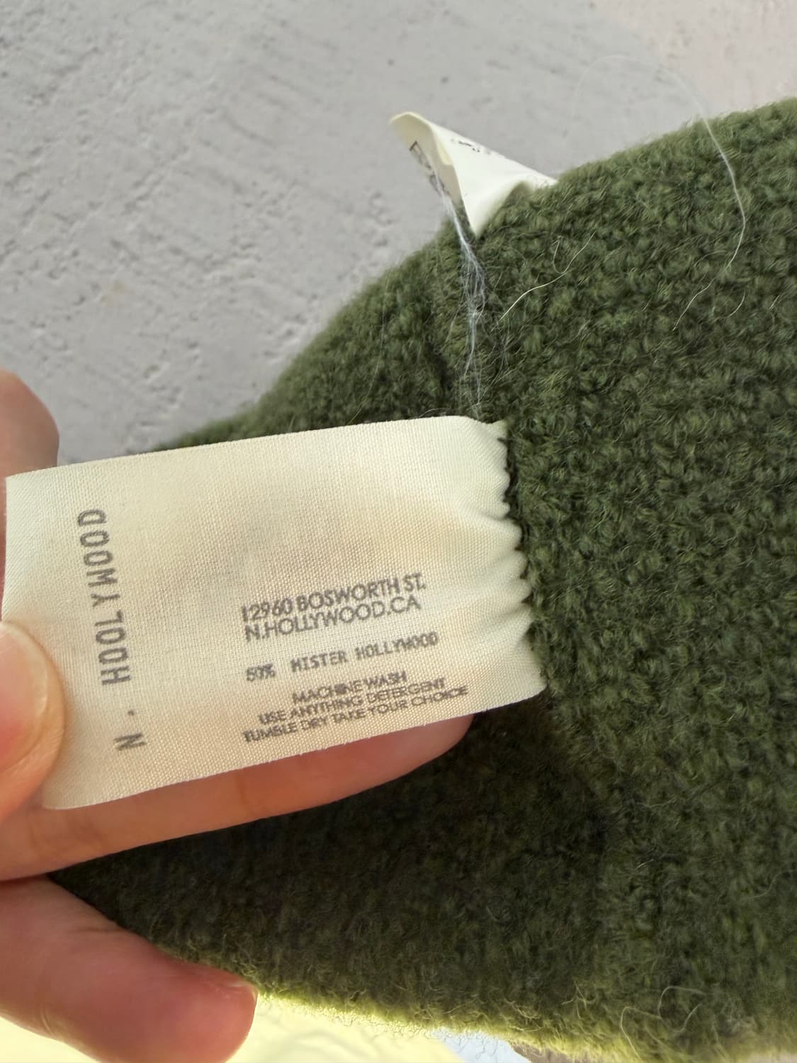 N.Hoolywood Khaki Wool Beanie 상품이미지4