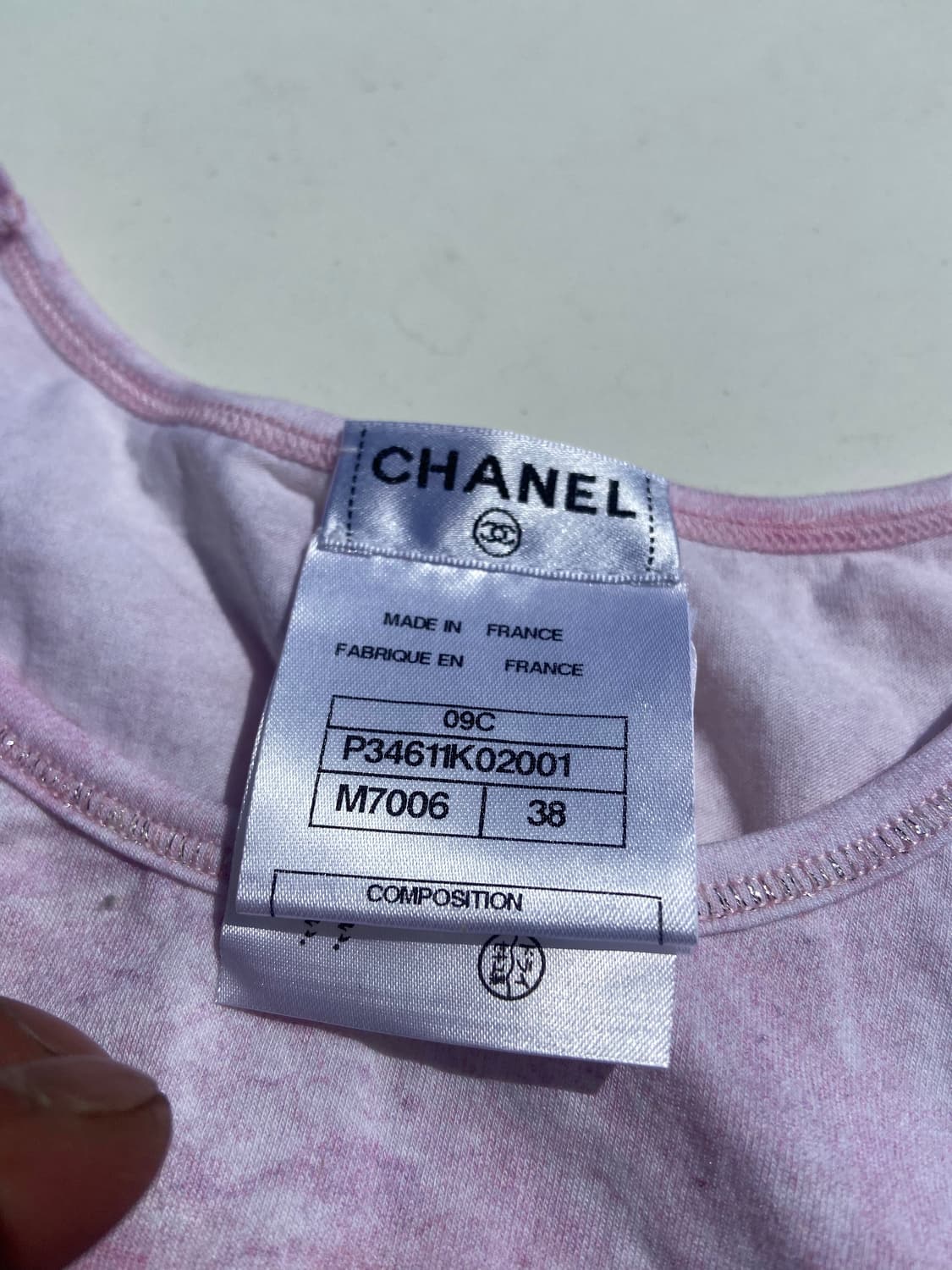 2009 Chanel 샤넬 크루즈 컬렉션 타이다이 로고 티셔츠 상품이미지6