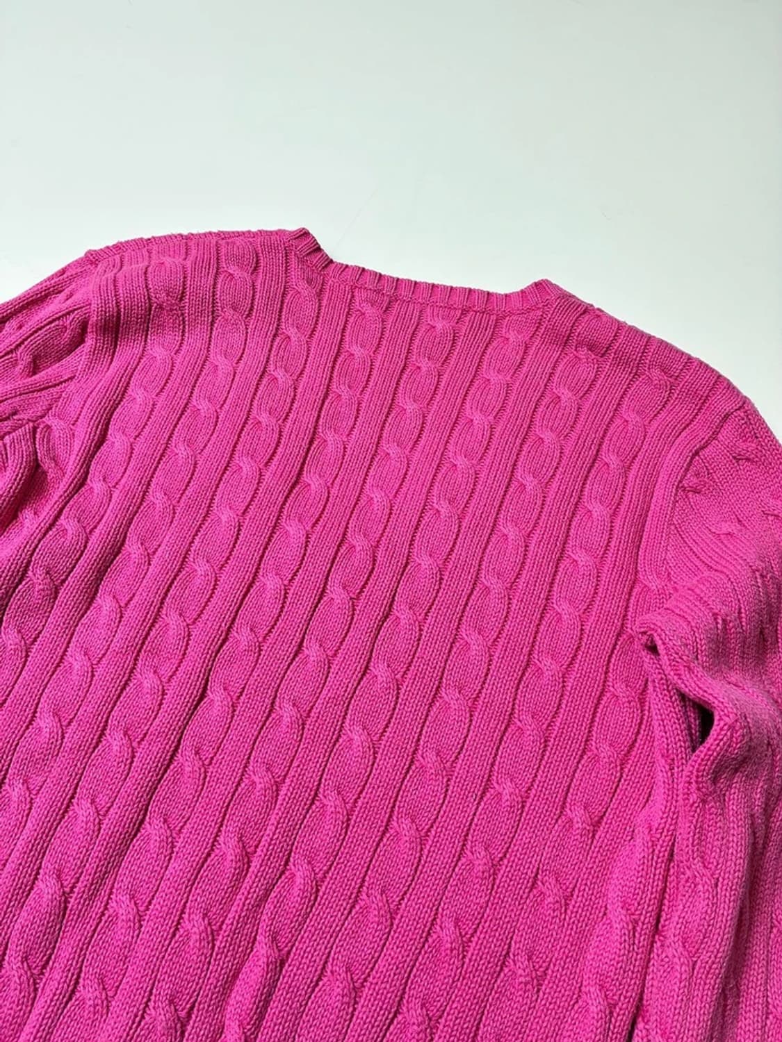 폴로 랄프로렌 00's 코튼 꽈배기 브이넥 니트 PN8098 상품이미지5